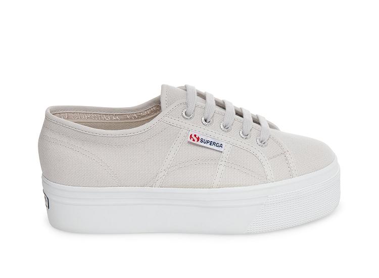 Superga 2790 Acotw Grey Distr - Womens Superga Platform Shoes